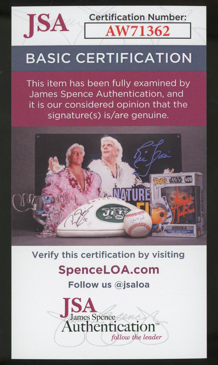 Sandy Koufax Signed Autographed Index Card JSA