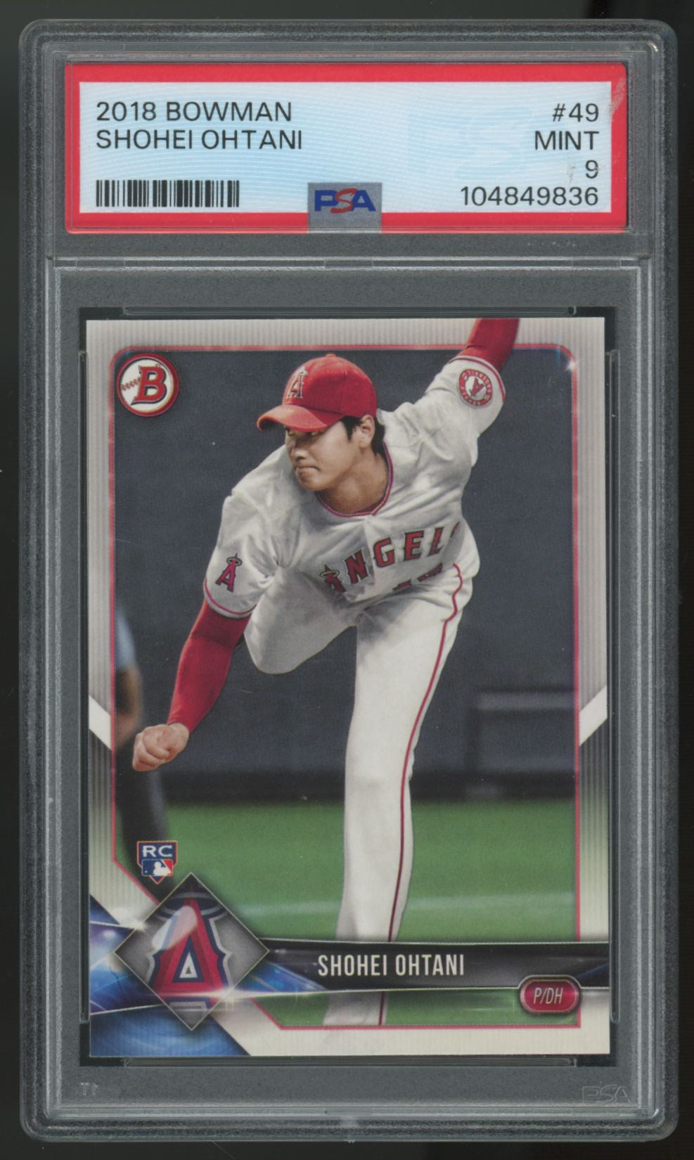 2018 Bowman Shohei Ohtani RC #49 PSA 9 *836