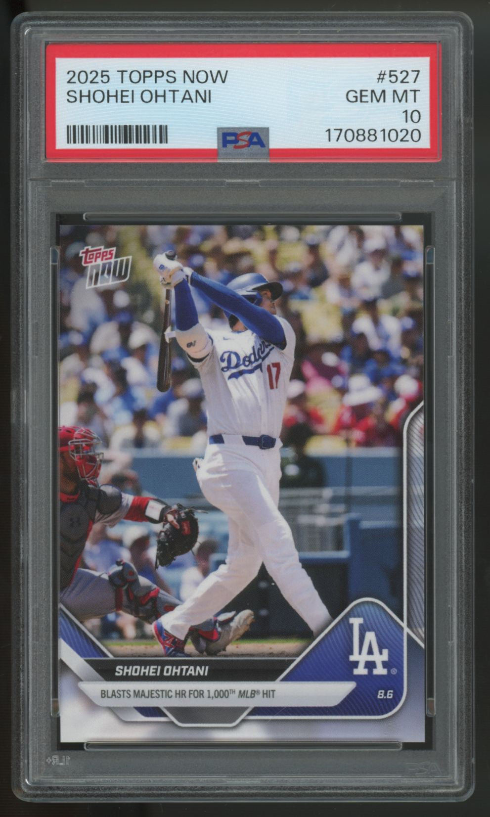 2025 Topps Now Shohei Ohtani #527 PSA 10
