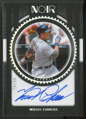 2026 Immaculate Miguel Cabrera Noir Shadow Signatures Auto /99 #SS-MC