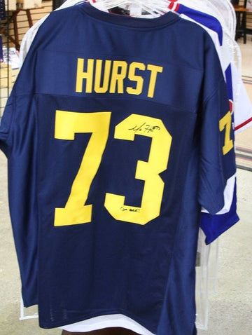 Maurice Mo Hurst Jr. Michigan Autographed Football Jersey Go Blue! - Raiders NFL