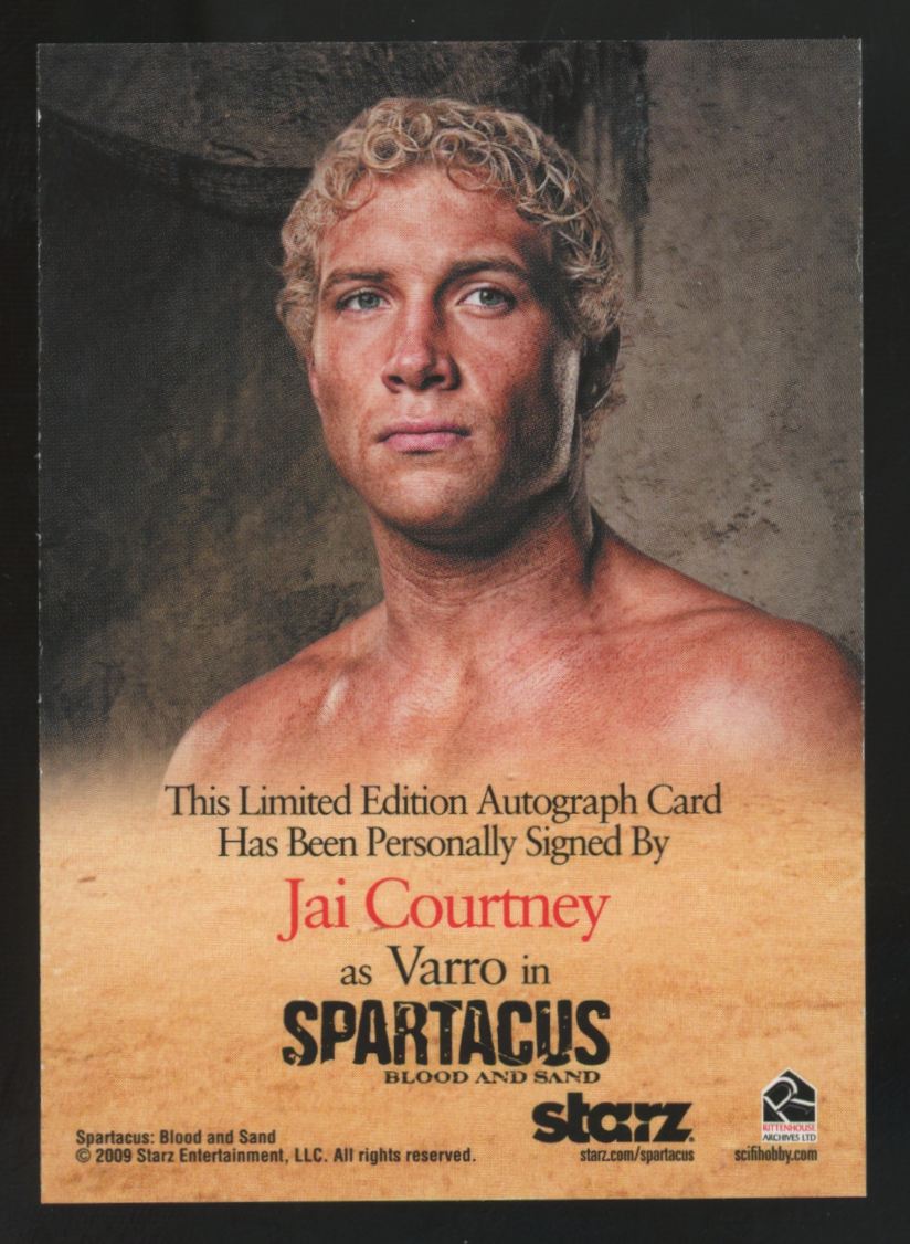2009 Rittenhouse Spartacus Blood And Sand Varro / Jai Courtney Auto