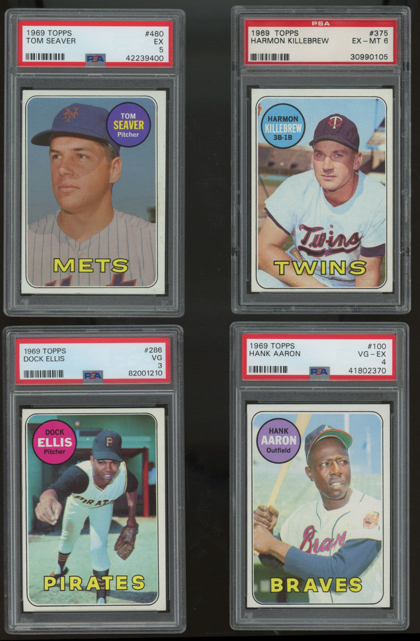 1969 Topps Baseball Complete Set (664) VG-VG/EX Overall Jackson RC PSA 6