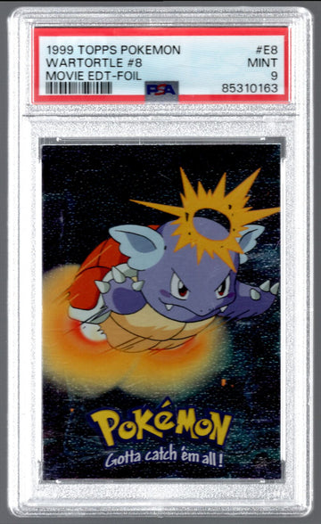 1999 Topps Pokemon Wartortle Movie Edition Foil #E8 PSA 9