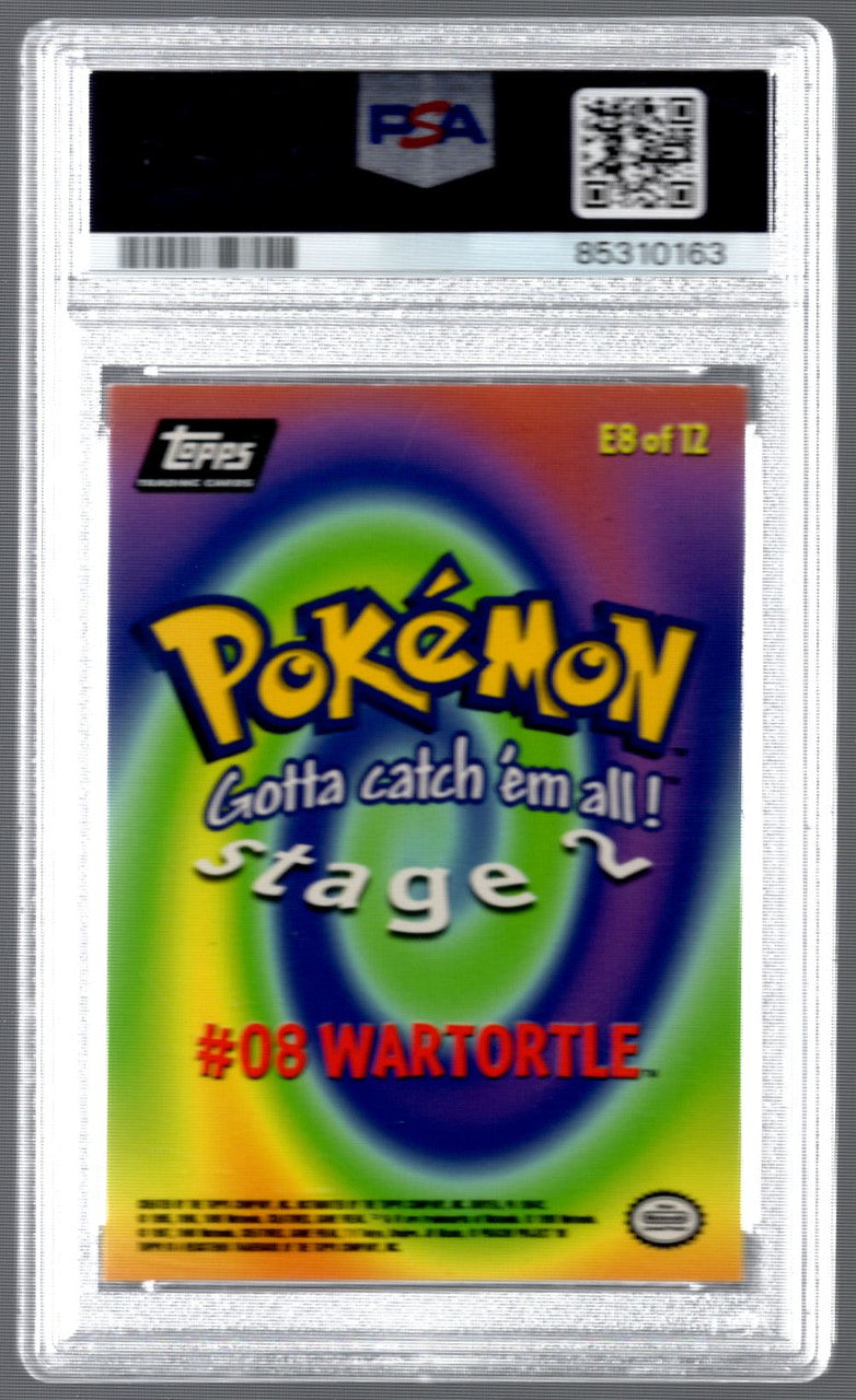 1999 Topps Pokemon Wartortle Movie Edition Foil #E8 PSA 9