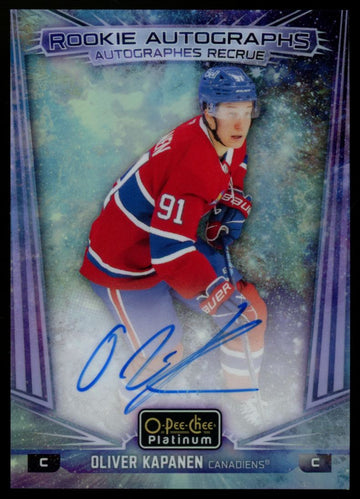 2024-25 O-Pee-Chee Platinum Oliver Kapanen RC Cosmic Auto /50 #R-OK