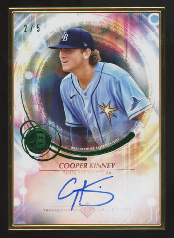 2022 Bowman Transcendent Cooper Kinney Emerald Auto /5 #TCA-CK