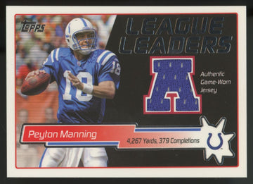 2004 Topps Peyton Manning League Leaders Patch #LLR-PM