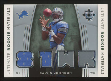 2007 Upper Deck Ultimate Calvin Johnson RC Materials Patch  #URM-CJ