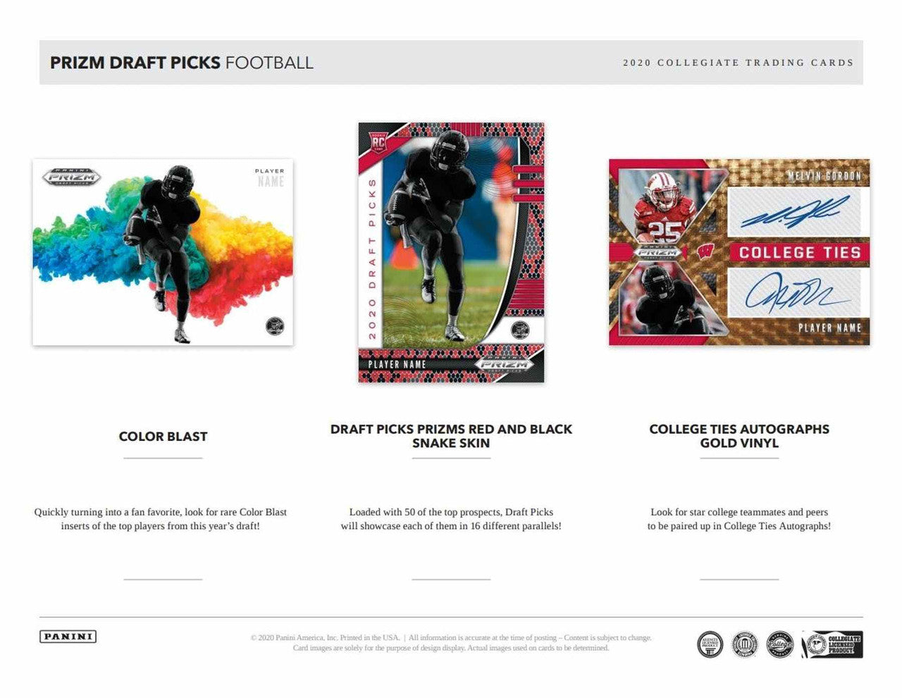 2020 Panini Prizm Draft Picks Football Hobby Box