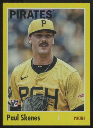 2024 Topps Archives Paul Skenes RC 1970 Yellow Refractor #200