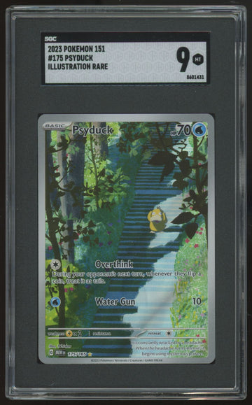 2023 Pokemon Psyduck 151 Illustration Rare #175 SGC 9
