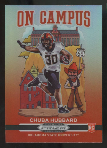 2021 Panini Prizm Draft Chuba Hubbard RC On Campus #OC-CH