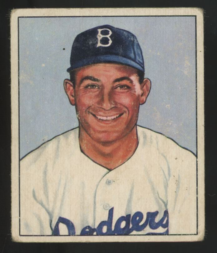 1950 Bowman Carl Furillo Picture Card #58 Good
