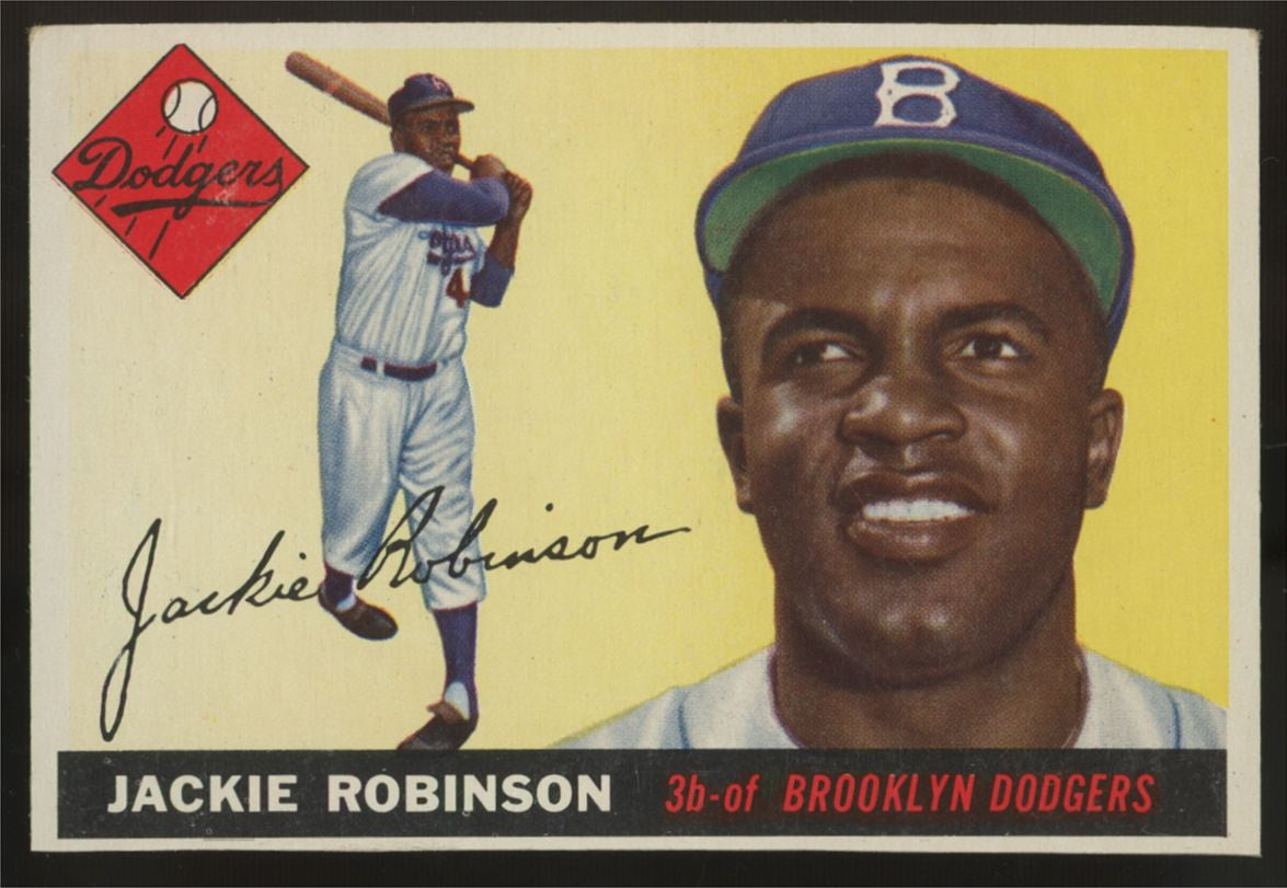 1955 Topps Jackie Robinson Full Diamond #50 Authentic/Altered