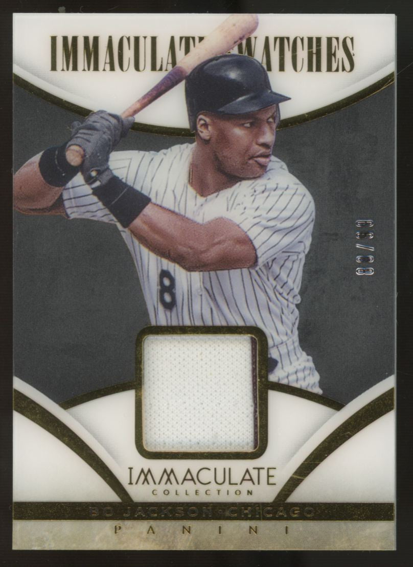 2014 Immaculate Bo Jackson Immaculate Swatches Patch /99 #56