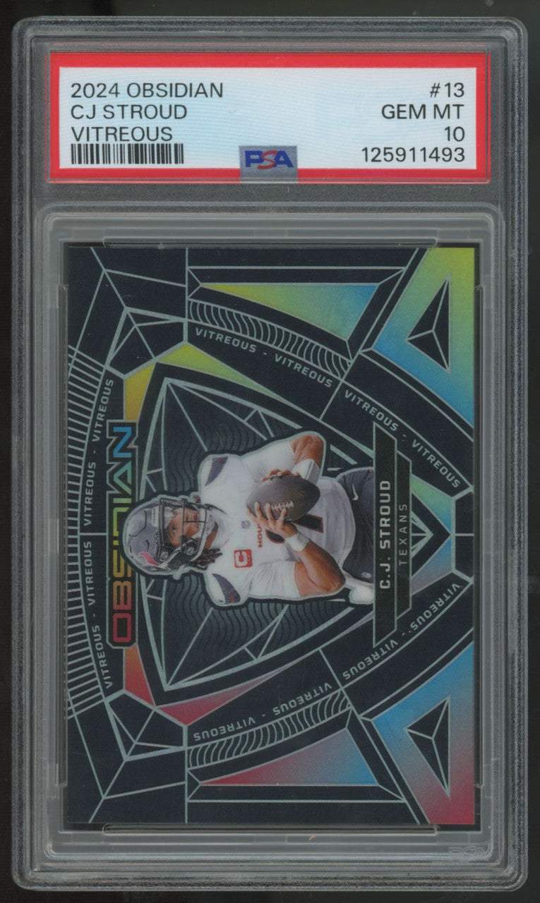 2024 Panini Obsidian C.J. Stroud Vitreous SSP #13 PSA 10