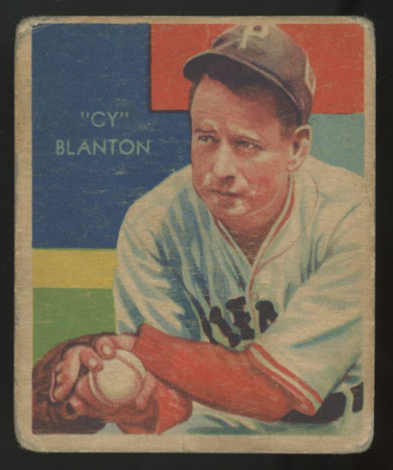 1935 National Chicle Darrell "Cy" Blanton Diamond Stars #57 Poor