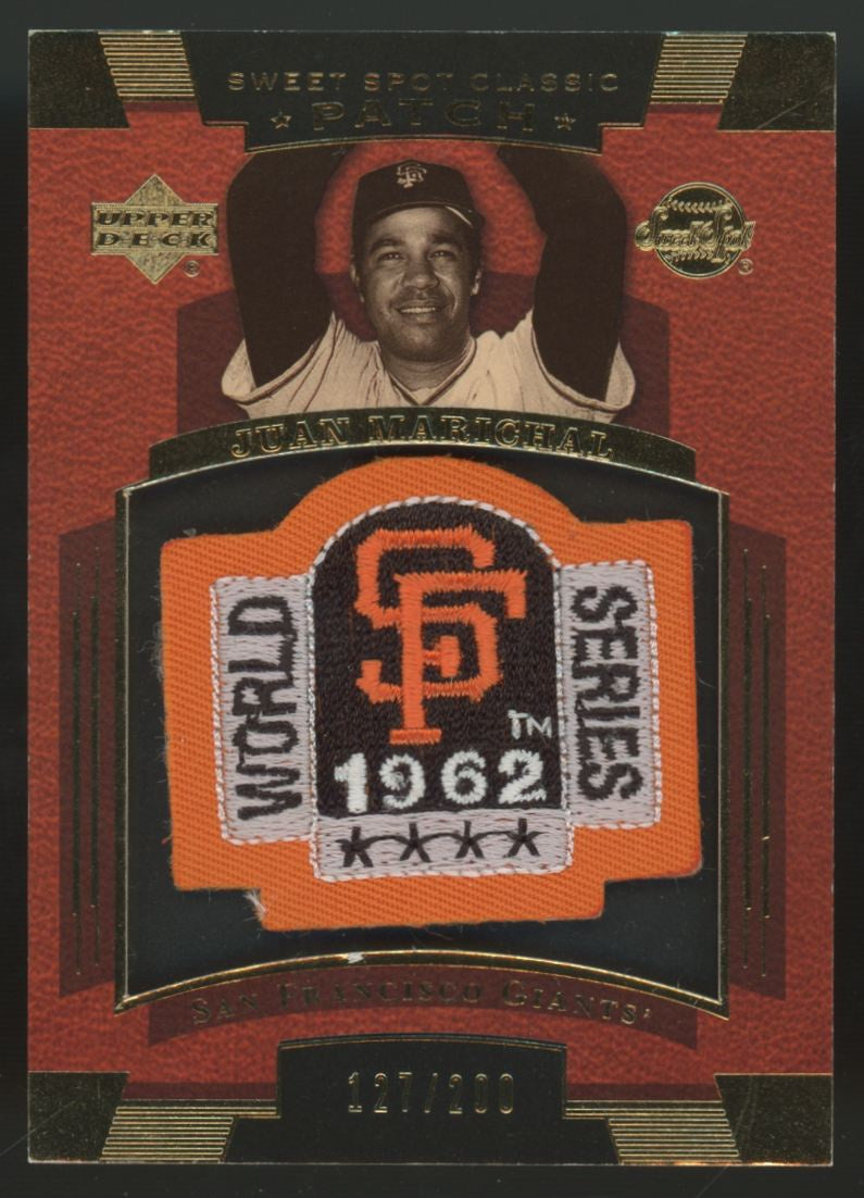 2004 Upper Deck Sweet Spot Juan Marichal Classic Patch /200 #SSP-MA