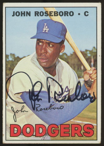 1967 Topps John Roseboro #365 Signed Autographed Card JSA
