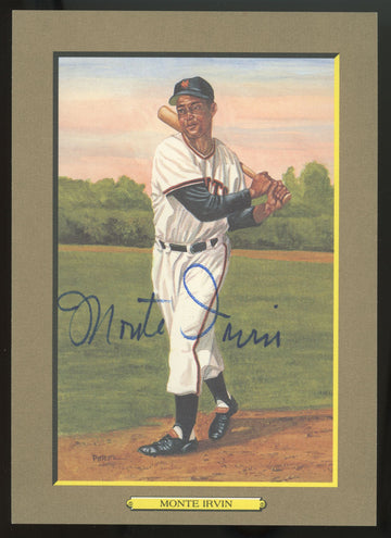 1988 Perez Steele Turkey Red Monte Irvin Signed Autographed #27 /5000 JSA