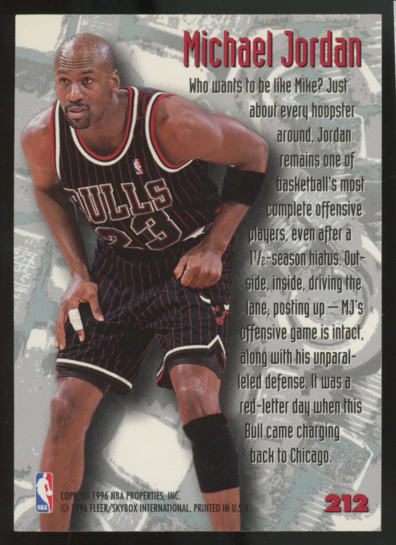 1995-96 Fleer Metal Michael Jordan Nuts & Bolts #212