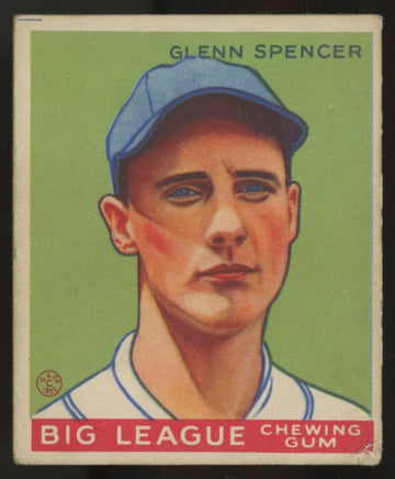 1933 Goudey Glenn Spencer #84 G/VG