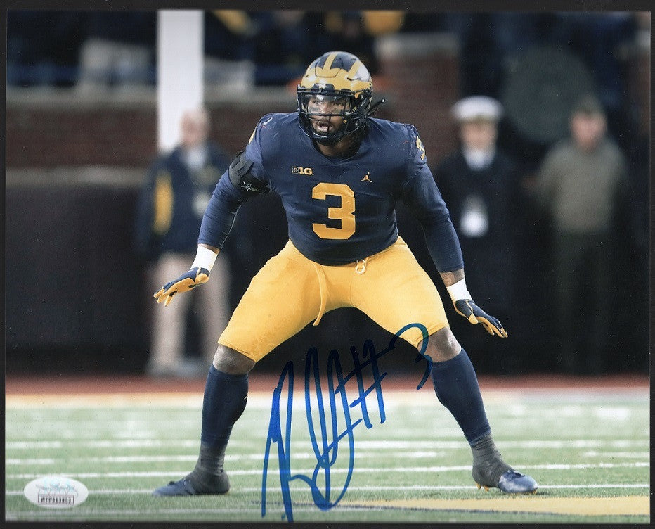 Rashan Gary Auto Michigan Wolverines U of M 16x20 Photo ~ Signed & JSA Certified