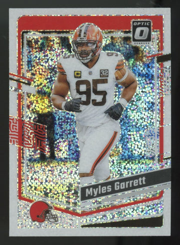 2023 Panini Donruss Optic Myles Garrett White Sparkle SSP #199