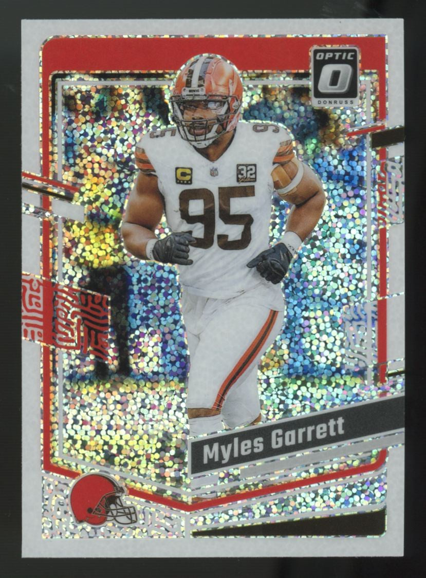 2023 Panini Donruss Optic Myles Garrett White Sparkle SSP #199