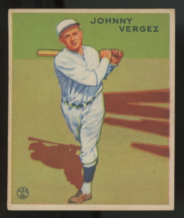 1933 Goudey Johnny Vergez #233 EX-MT