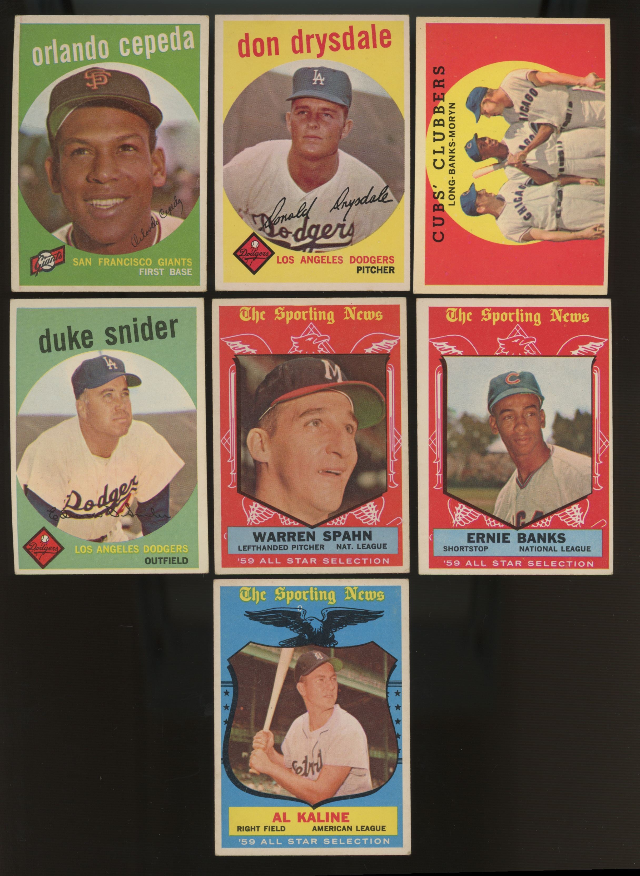 1959 Topps Baseball Complete Set (572) VG/EX-EX Includes 59 Variations