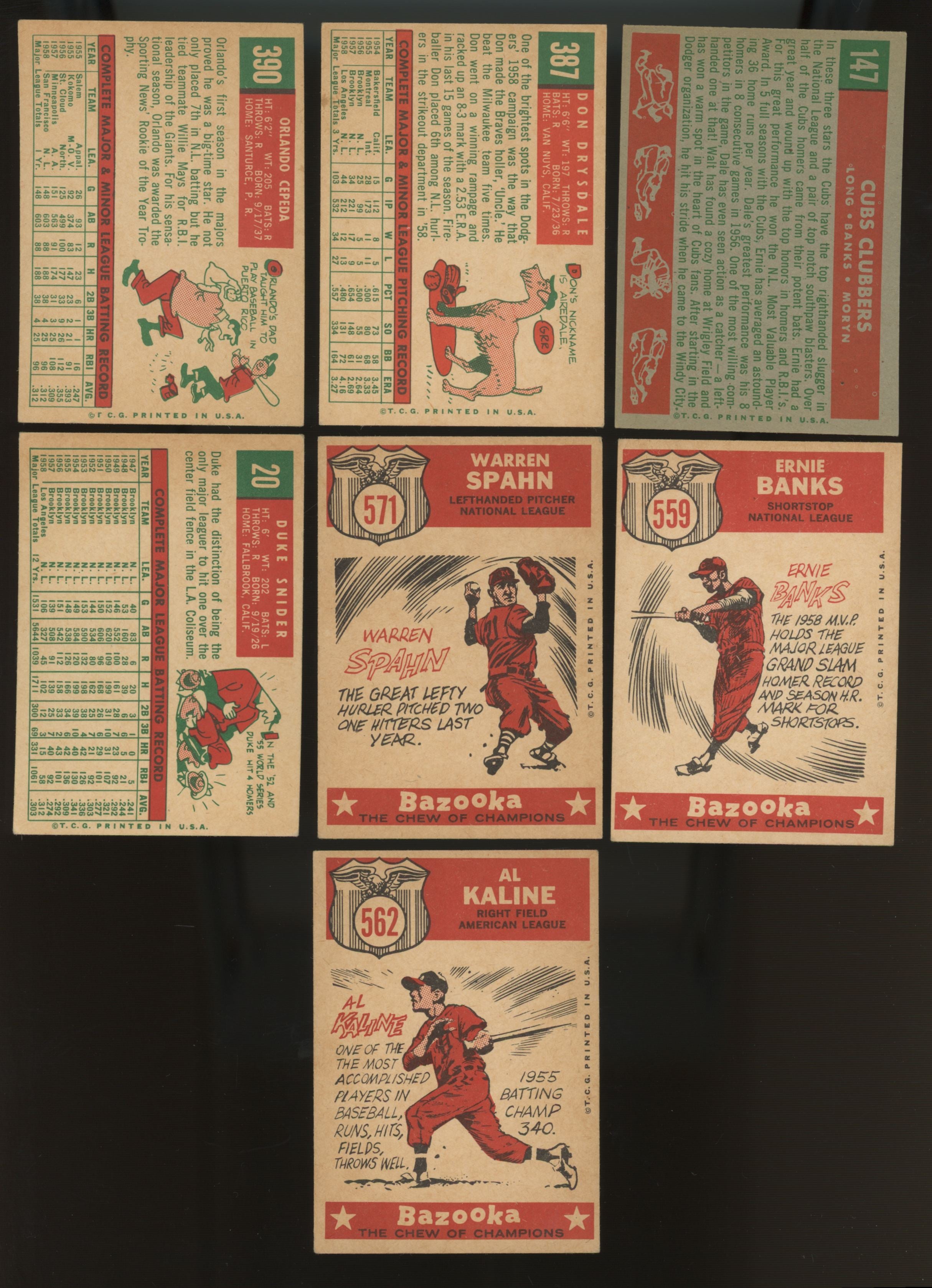 1959 Topps Baseball Complete Set (572) VG/EX-EX Includes 59 Variations