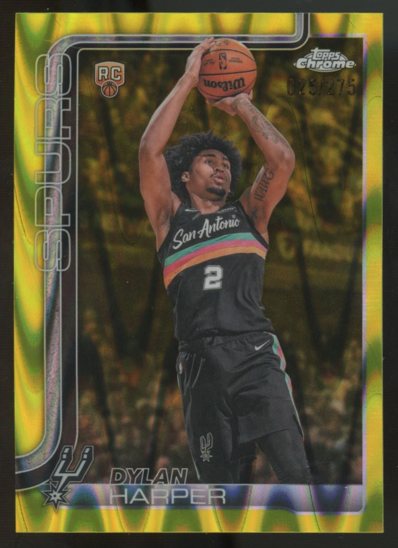 2025-26 Topps Chrome Dylan Harper RC Yellow RayWave Refractor /275 #152