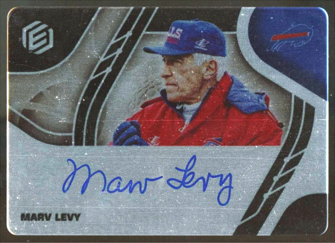 2021 Panini Elements Marv Levy Steel Signatures Auto /199 #SS-MLE