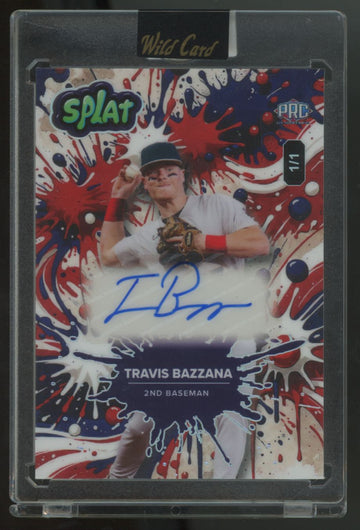 2024 Wild Card Splat Travis Bazzana PRC Red, White, Blue Auto 1/1 #SUSVINa09-TBA