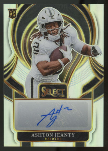 2025 Panini Select Ashton Jeanty RC Signatures Auto Prizm #SIP-ASJ