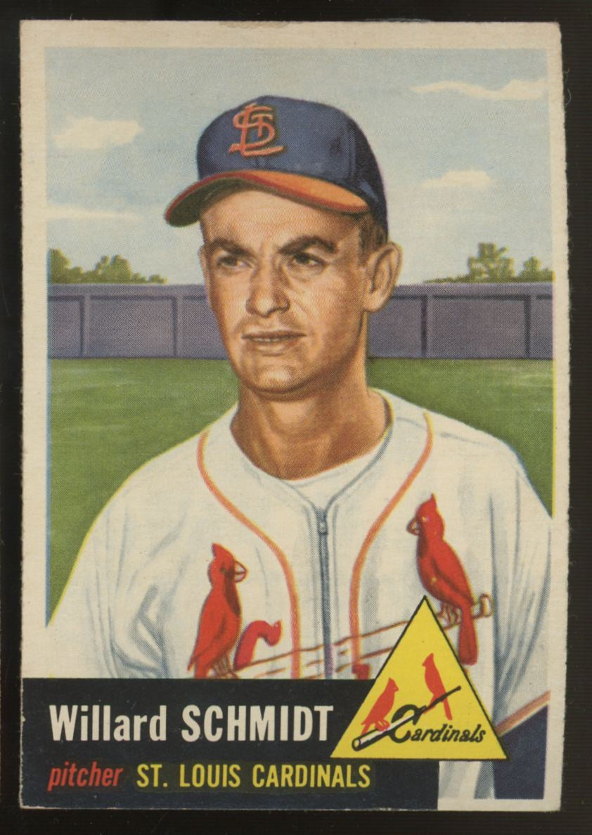 1953 Topps Willard Schmidt #168 EX