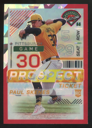 2024 Panini Prospect Edition Paul Skenes RC Prospect Ticket #159