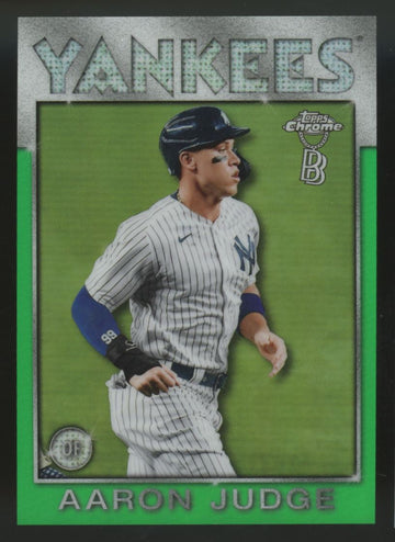 2021 Topps Chrome Ben Baller Aaron Judge 1986 Green /99 #86TB-1