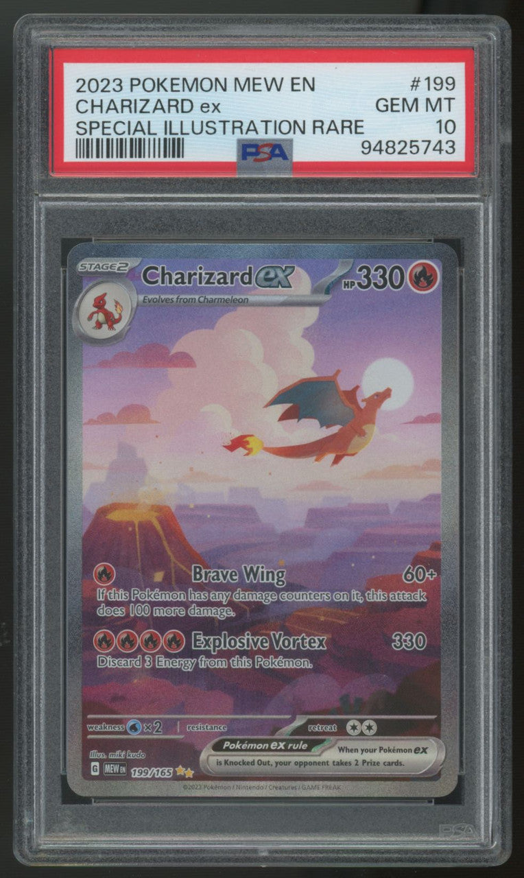 2023 Pokemon Charizard ex 151 Special Illustration Rare #199 PSA 10 (D)