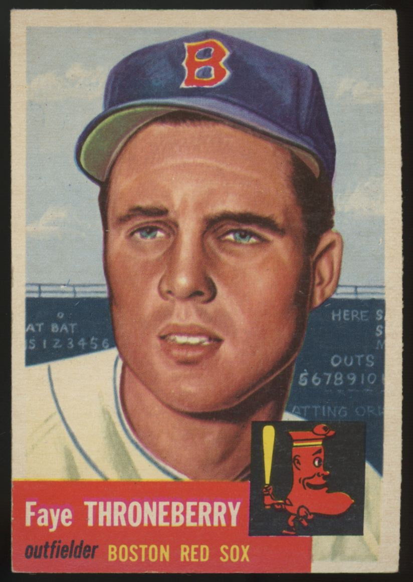 1953 Topps Faye Throneberry #49 EX/MT
