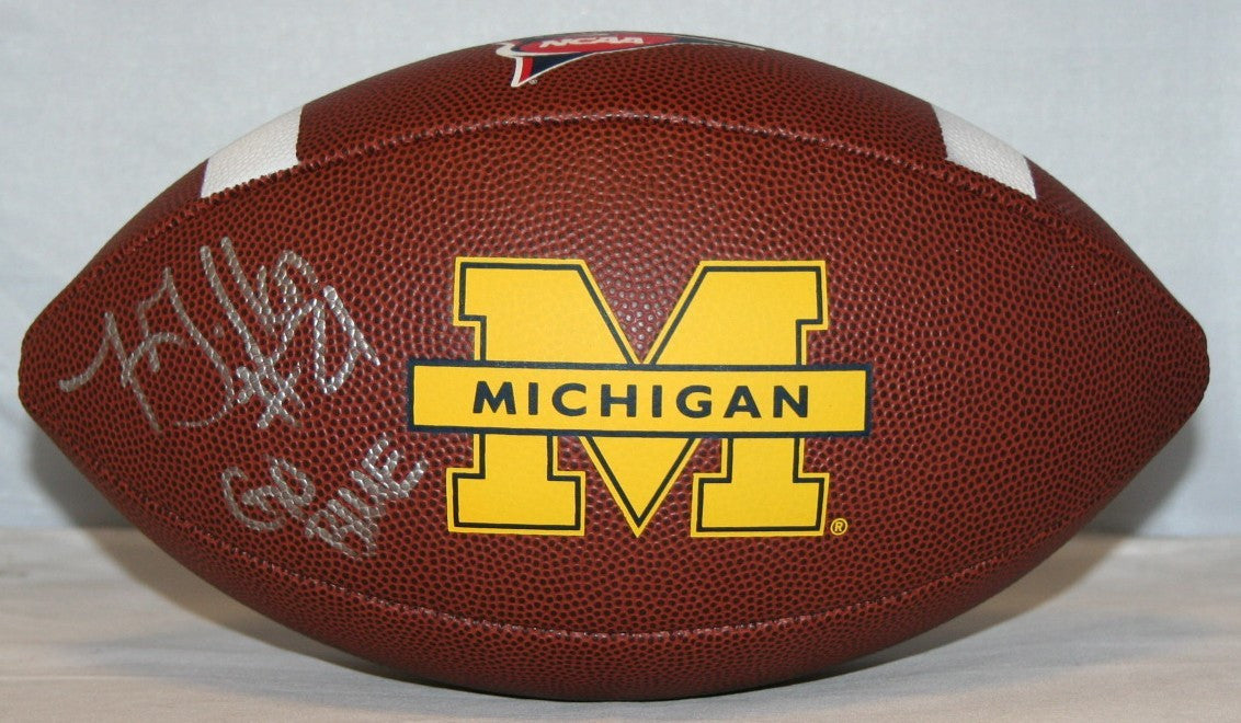 Jeremy Gallon Michigan Wolverines NCAA Autograph Football Inscribed