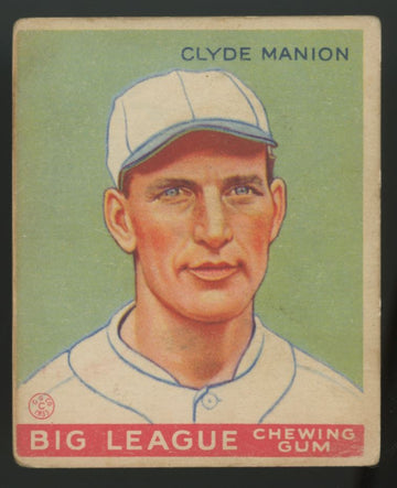 1933 Goudey Clyde Manion #80 Good