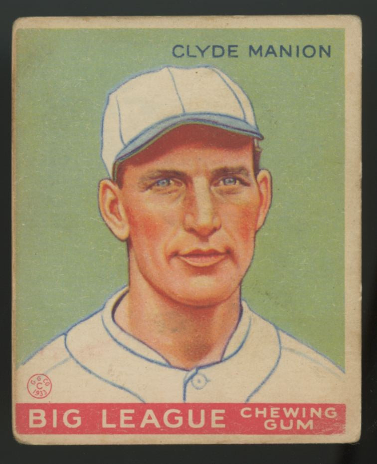 1933 Goudey Clyde Manion #80 Good