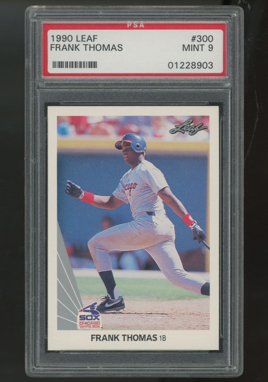 1990 Leaf Frank Thomas RC #300 PSA 9