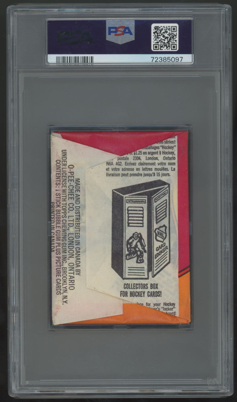 1973-74 OPC O-Pee-Chee Hockey 1st Series Wax Pack PSA 6