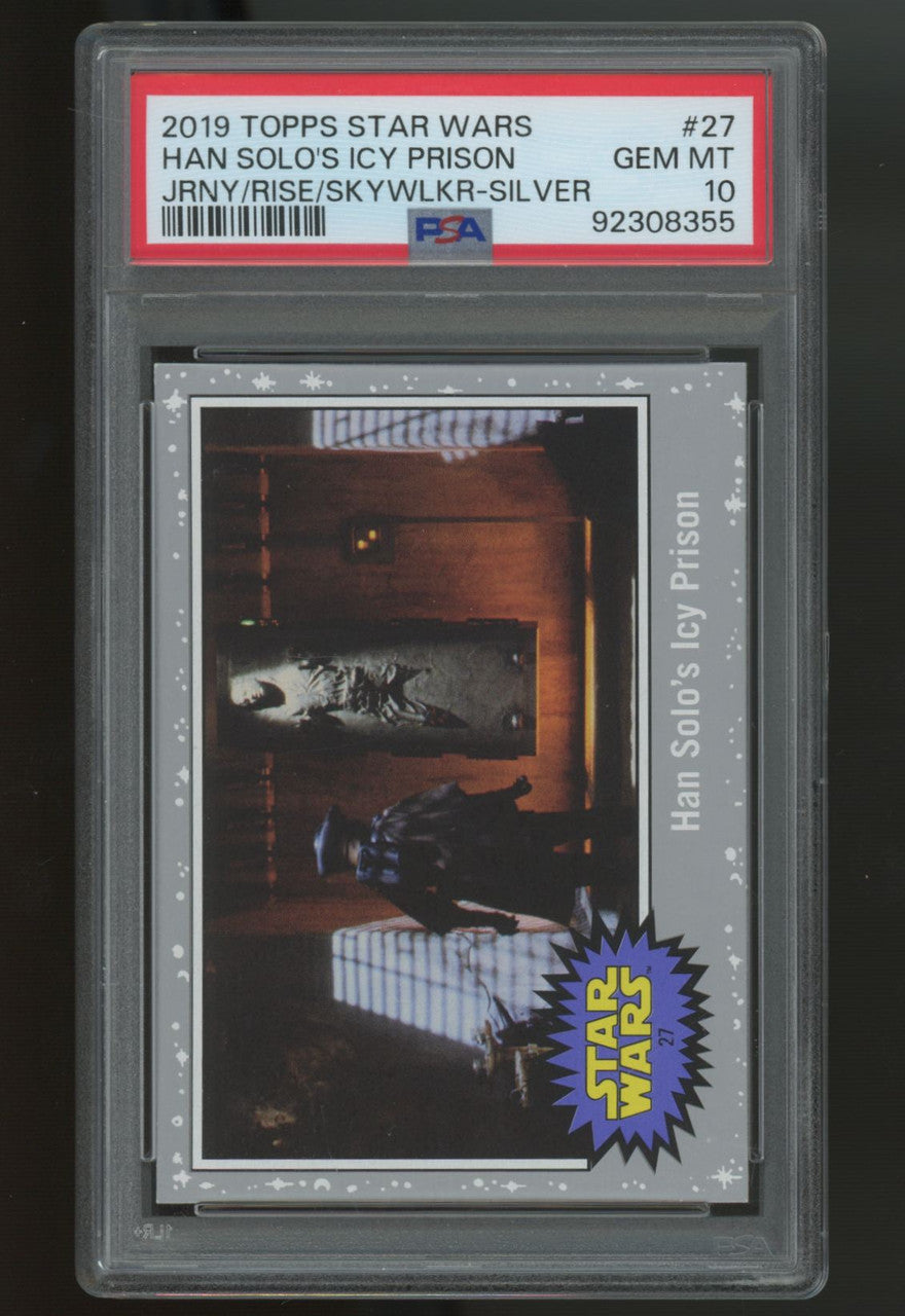 2019 Topps Star Wars Han Solo's Icy Prison Silver #27 PSA 10