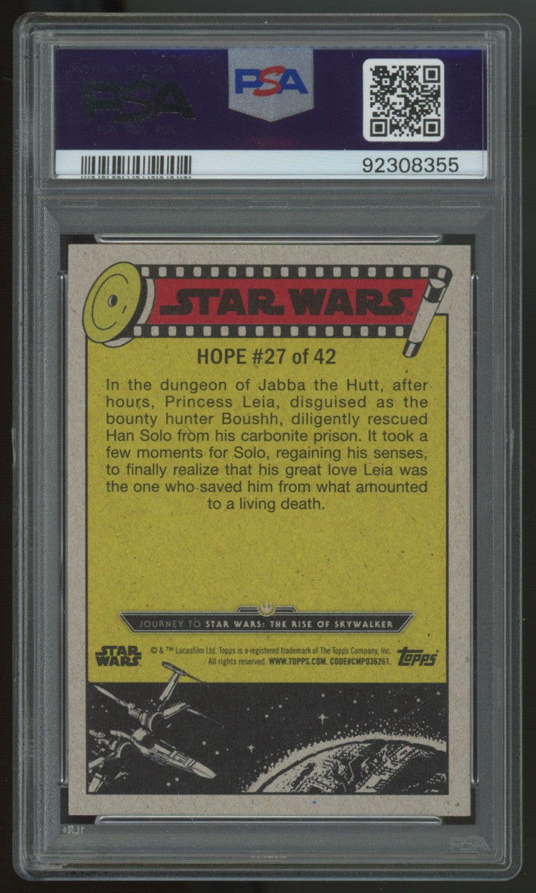 2019 Topps Star Wars Han Solo's Icy Prison Silver #27 PSA 10