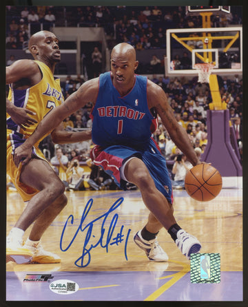 Chauncey Billups Signed Autographed 8x10 Photo JSA